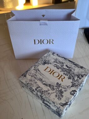Dior Gift Box with White Dior Bag set